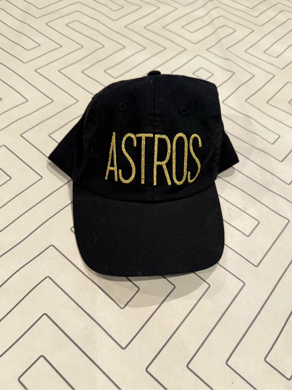'47 Brand Astros Embroidered Black Baseball Hat